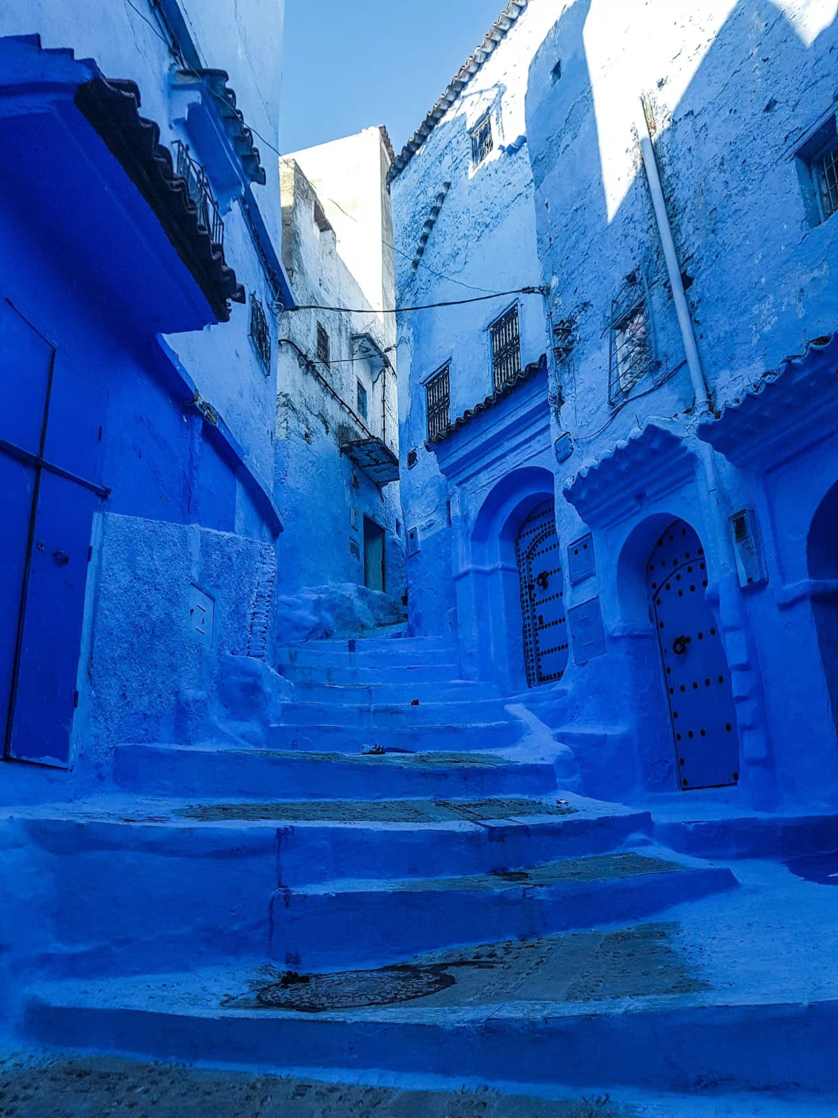 Chefchaouen blue city nestled in the Rif Mountains Morocco